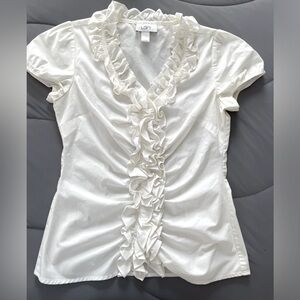 LOFT ruffled blouse